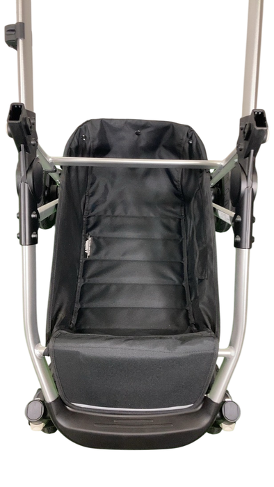 Shop Mockingbird 2.0 Single to Double Stroller Frame, 2024, Silver With Black Leather at GoodBuy Gear