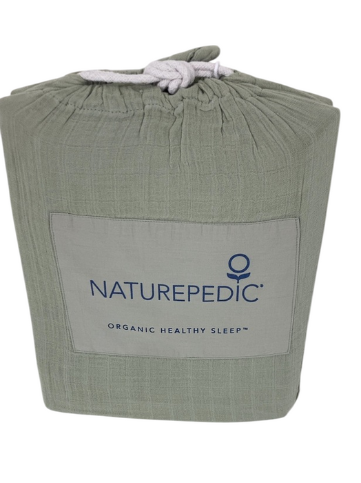 Shop Naturepedic Organic Cotton Crib Sheets, Forest Canopy at GoodBuy Gear