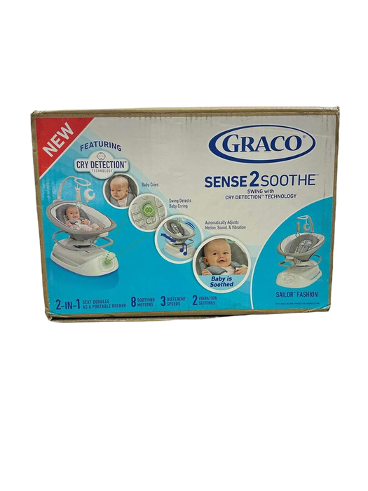 Shop Graco Sense2Soothe Baby Swing With Cry Detection Technology, Sailor at GoodBuy Gear