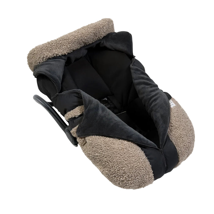 7 A.M. Enfant Tundra Car Seat Cocoon, Applique Oatmeal
