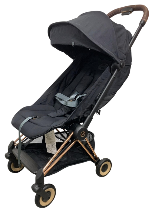 Shop Cybex Coya Stroller, 2023, Rose Gold, Sepia Black at GoodBuy Gear
