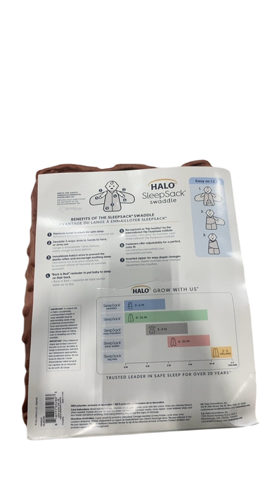 Shop Halo SleepSack Swaddle, Newborn, Cedar Plushy Dots at GoodBuy Gear