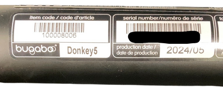 Shop Bugaboo Donkey 5 Mono Stroller, 2024, Black, Midnight Black, Misty White at GoodBuy Gear