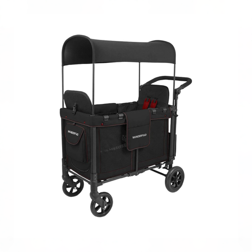 Shop Wonderfold W2 Multifunctional Double Stroller Wagon, 2024, Special Edition (Red Stiching), Plus Model at GoodBuy Gear