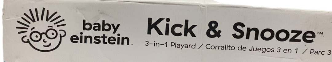 Shop Baby Einstein Kick & Snooze 3-in-1 Foldable Playard, Grey at GoodBuy Gear