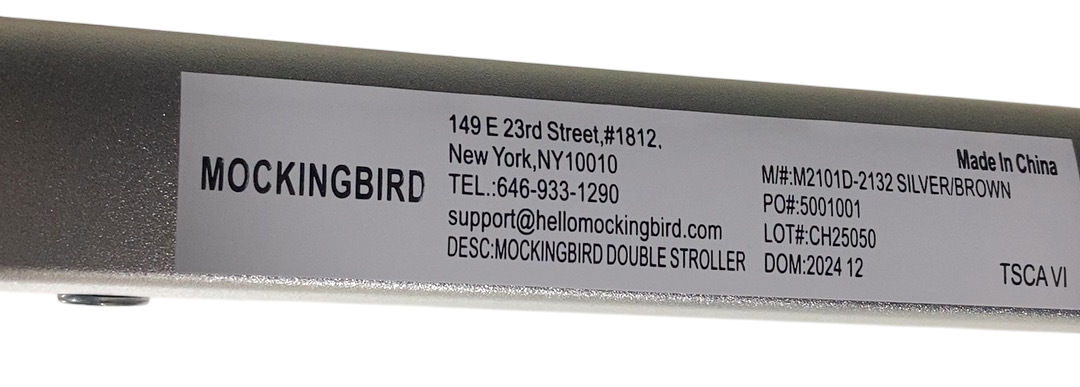 Shop Mockingbird Single to Double 2.0 Stroller, 2024, Black, Silver With Penny Leather, Watercolor Drops at GoodBuy Gear