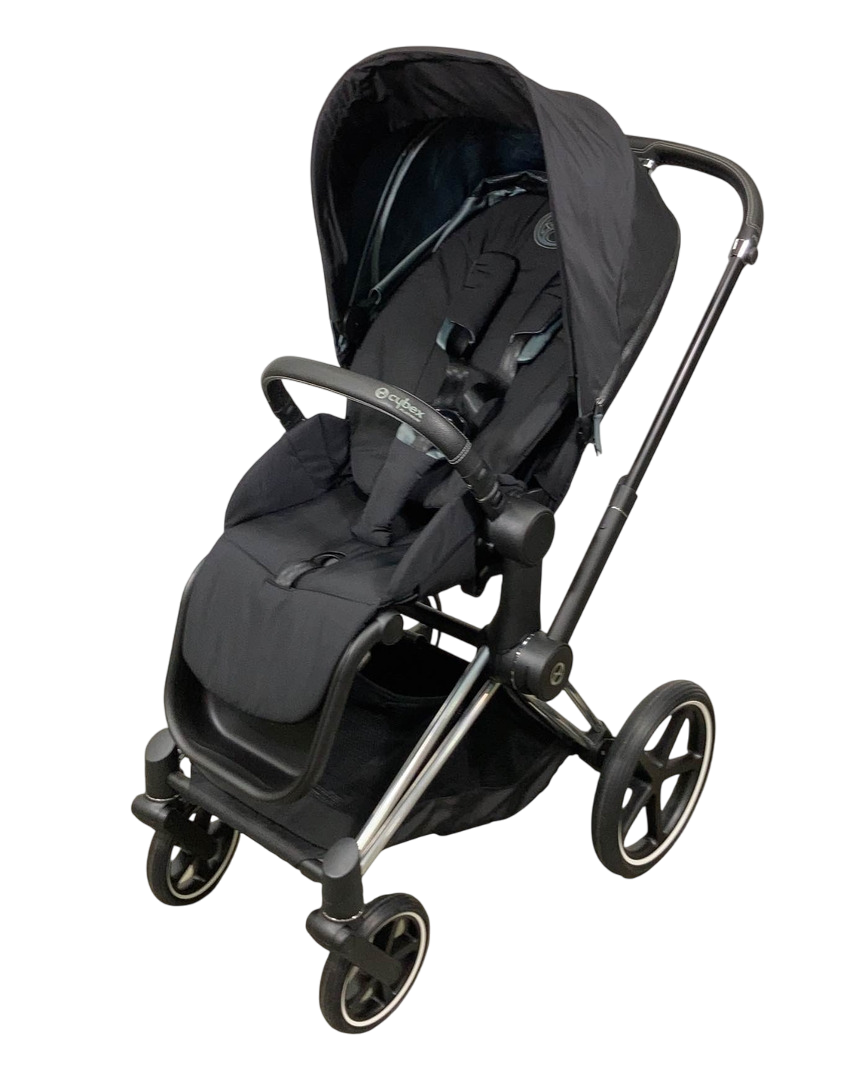 cybex 2021 Cybex PRIAM Stroller, 2021, Chrome With Black Details, Deep Black