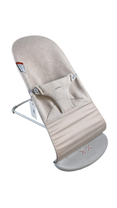 Shop BabyBjorn Bouncer Bliss, Light Beige 3D Jersey, Light Gray Frame at GoodBuy Gear