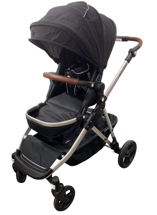 Shop Mockingbird Single to Double 2.0 Stroller, 2024, Black, Silver With Penny Leather, Windowpane at GoodBuy Gear