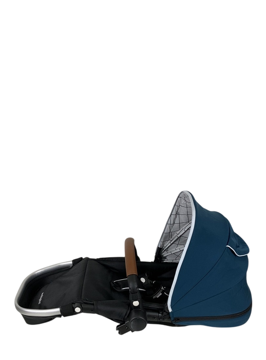 Shop Mockingbird 2nd Seat Kit with Extendable Canopy, Sea, Silver With Penny Leather, Windowpane at GoodBuy Gear