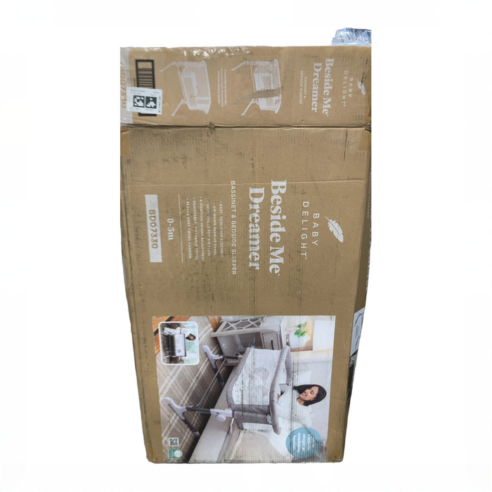 Shop Baby Delight Beside Me Dreamer Bassinet & Bedside Sleeper, Pebble Grey at GoodBuy Gear