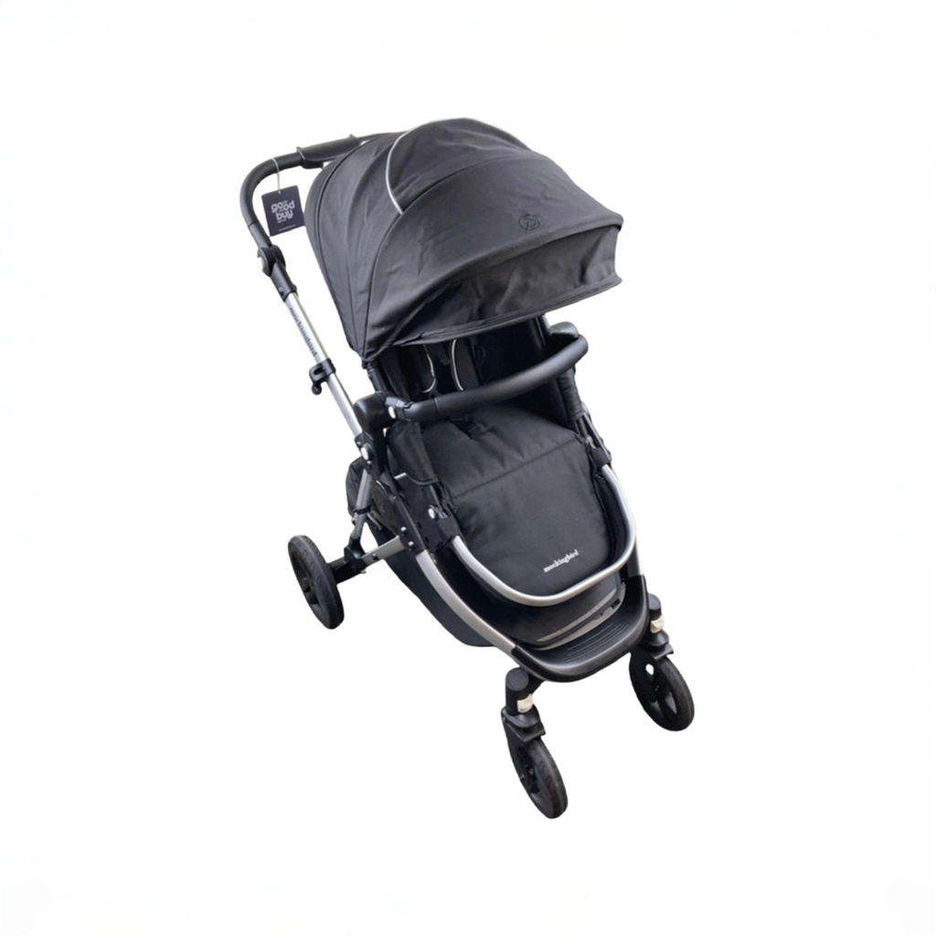 Mockingbird Single 2.0 Stroller, 2025, Black, Silver With Black