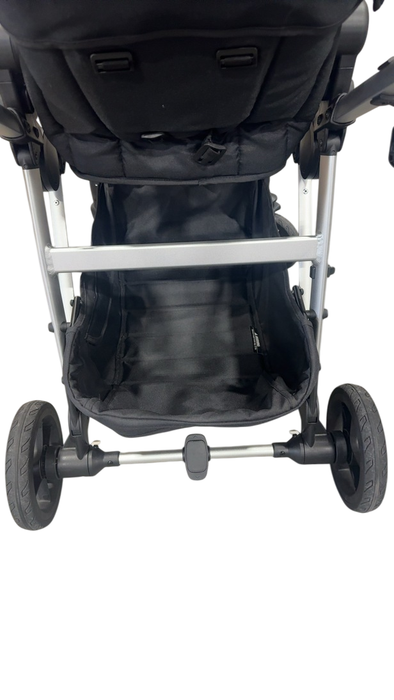 Shop Mockingbird Single to Double 2.0 Stroller, 2024, Black, Silver With Black Leather, Windowpane at GoodBuy Gear