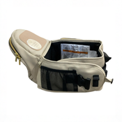 Shop TushBaby Hip Baby Carrier, Vegan Leather Cream at GoodBuy Gear