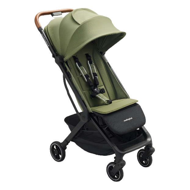 Shop Mockingbird Travel Stroller, Black, Moss, Penny Leather at GoodBuy Gear