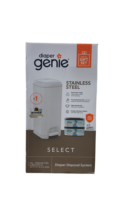 Shop Diaper Genie Select Diaper Pail Gift Set, Lily White at GoodBuy Gear