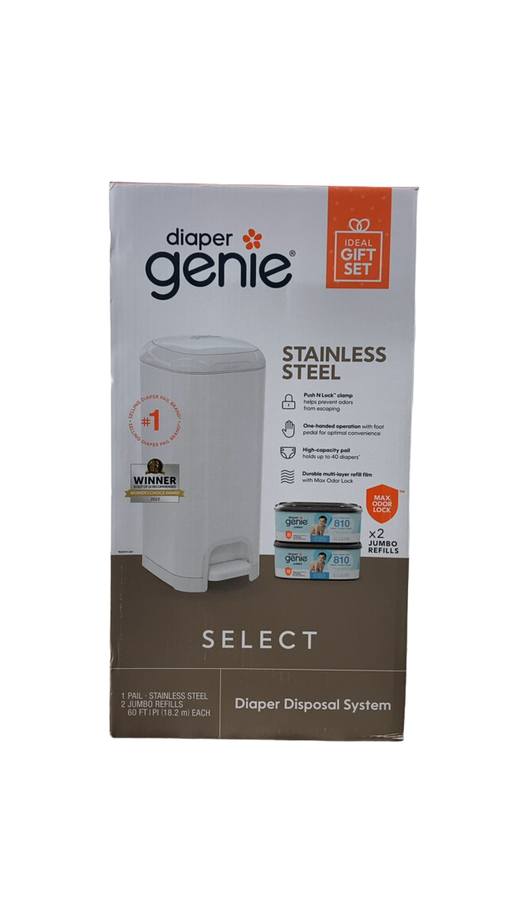 Shop Diaper Genie Select Diaper Pail Gift Set, Lily White at GoodBuy Gear