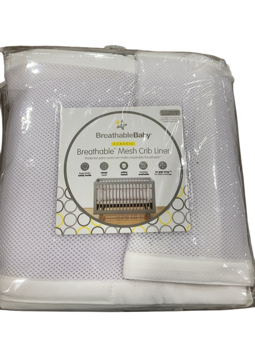 Shop Breathable Baby Mesh Crib Liner, Full Size/4 Sides, White at GoodBuy Gear