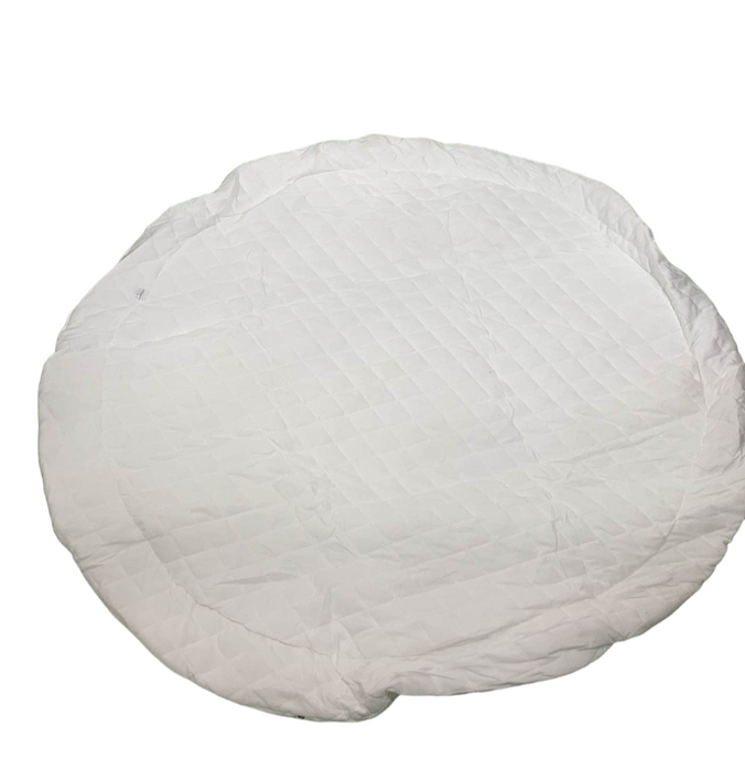 Shop Poppyseed Play Extra Padded Round Play Mat, Black Squiggle Dot at GoodBuy Gear