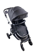 Shop Mockingbird Single 2.0 Stroller, 2025, Black, Silver With Black Leather, Windowpane at GoodBuy Gear