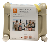 Shop Stokke JetKids BedBox + Crew Backpack Travel Bundle, Moonglow White at GoodBuy Gear