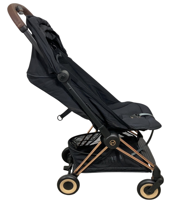 Shop Cybex Coya Stroller, 2023, Rose Gold, Sepia Black at GoodBuy Gear