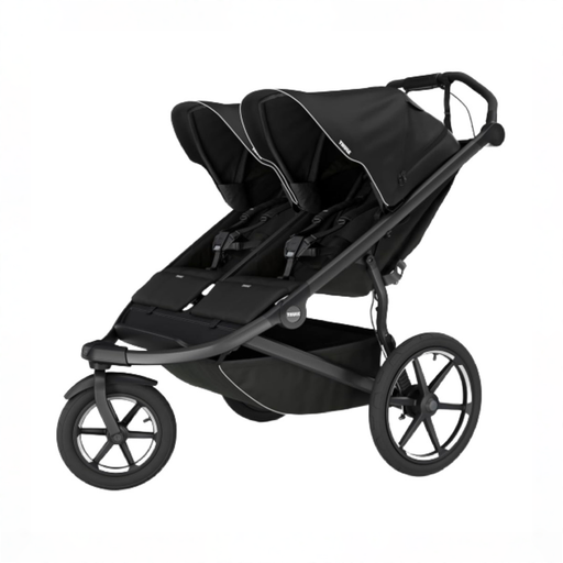 Shop Thule Urban Glide 3 Double Stroller, 2026, Black, Magnetic Harness at GoodBuy Gear