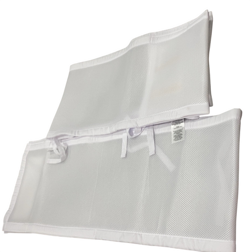 Shop Breathable Baby Mesh Crib Liner, Full Size/4 Sides, White at GoodBuy Gear