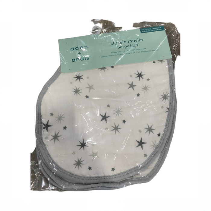 Shop Aden + Anais Boutique Silky Soft Burpy Bibs 2 Pack, Twinkle at GoodBuy Gear