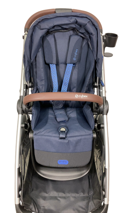 Shop Cybex Gazelle S Modular Stroller, 2024, Ocean Blue, Silver Frame at GoodBuy Gear