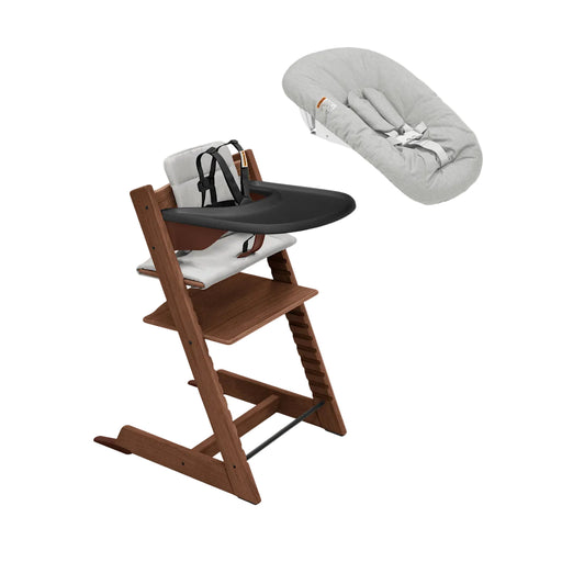 Shop Stokke Tripp Trapp High Chair Complete² + Newborn Set, Oak Warm Brown, Anthracite at GoodBuy Gear