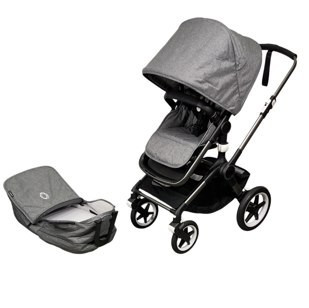 バガブーFOX3 Bugaboo Fox 3 2-in-1 stroller Grey Melange sun canopy, Grey