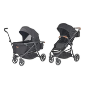 Shop Larktale Crossover V2 Convertible Stroller-Wagon , 2023, Byron Black at GoodBuy Gear