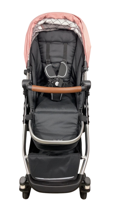 Shop Mockingbird Single to Double 2.0 Stroller, 2024, Bloom, Silver With Penny Leather, Windowpane at GoodBuy Gear