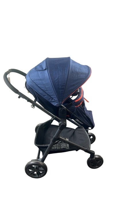Shop Evenflo Pivot Vizor Travel System Stroller, 2022, Promenade Blue at GoodBuy Gear