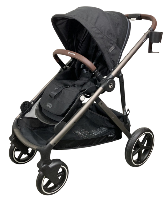 Shop Cybex Gazelle S Modular Stroller, 2024, Moon Black, Taupe Frame at GoodBuy Gear