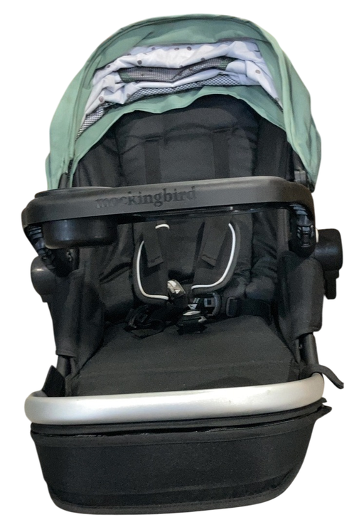 Shop Mockingbird Single to Double 2.0 Stroller, Sage, Watercolor Drops, Silver With Penny Leather, 2025 at GoodBuy Gear