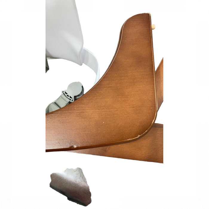 Shop Hauck Alpha+ Adjustable Wooden High Chair Set, Walnut, White Set, Without Cushion at GoodBuy Gear