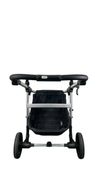Shop Mockingbird 2.0 Single to Double Stroller Frame, 2024, Silver With Black Leather at GoodBuy Gear