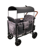 used Wonderfold W4 Luxe Quad Stroller Wagon, Charcoal Grey with Black Frame, 2024