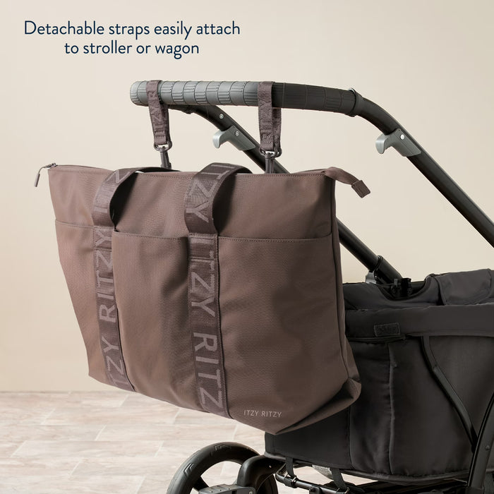 Itzy Ritzy Belong All-in-Tote Weekender Bag, Mocha