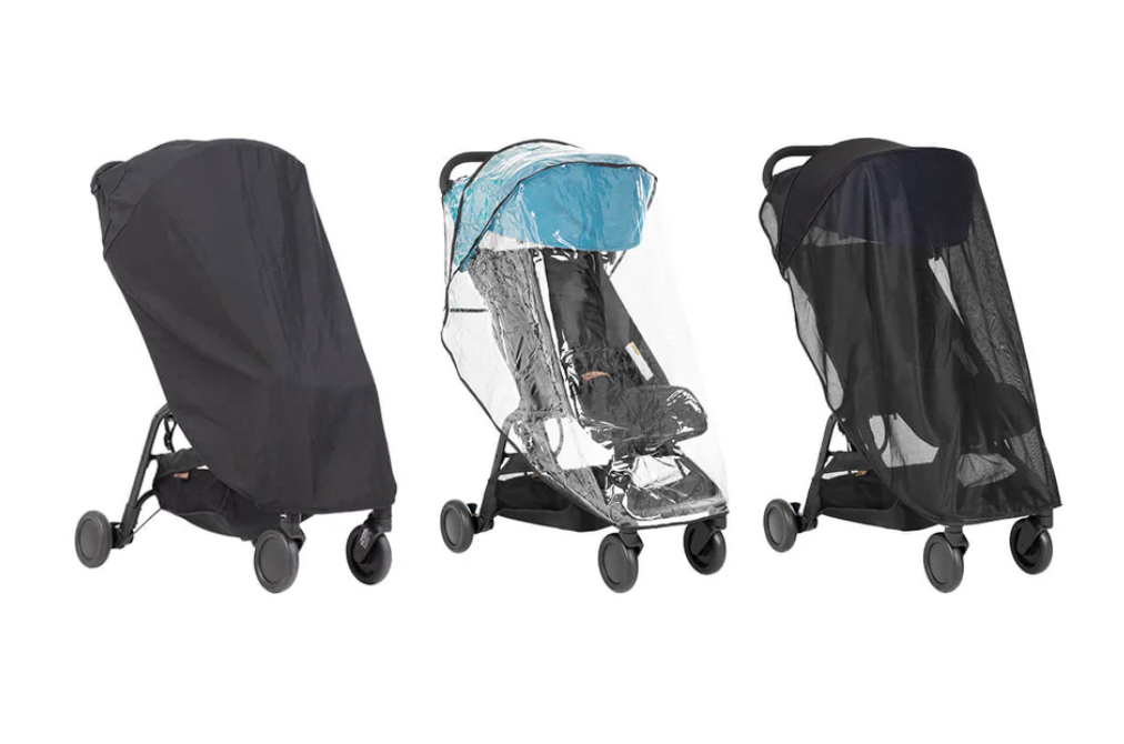 Mountain Buggy Nano All Weather Cover Set, Clear and Black