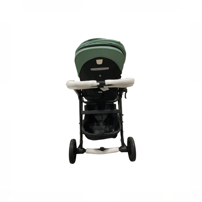 Shop Mockingbird Single to Double 3.0 Stroller, 2025, Charcoal with Black Leather, Sage at GoodBuy Gear