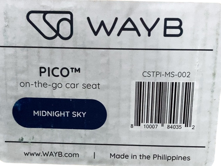 Shop WAYB Pico Portable Car Seat, 2023, Midnight Sky at GoodBuy Gear