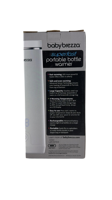 Shop Baby Brezza Super Fast Portable Bottle Warmer, White at GoodBuy Gear