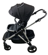Shop Mockingbird Single to Double 2.0 Stroller, 2024, Black, Silver With Black Leather, Windowpane at GoodBuy Gear