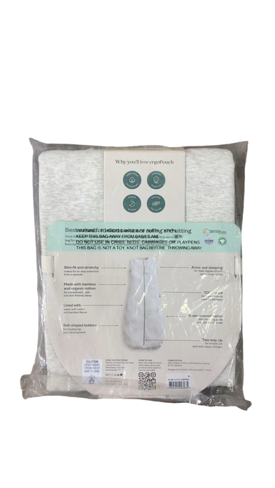 Shop ErgoPouch Jersey Sleeping Bag, Grey Marle, 1.0 TOG, 3-12M at GoodBuy Gear