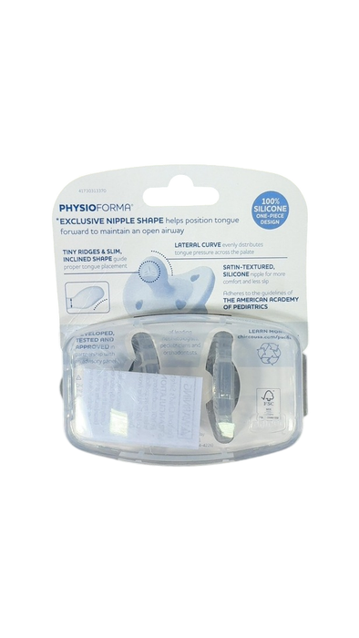 Shop Chicco PhysioForma Pacifiers 2-Pack, 0-6 Months, Crystal at GoodBuy Gear