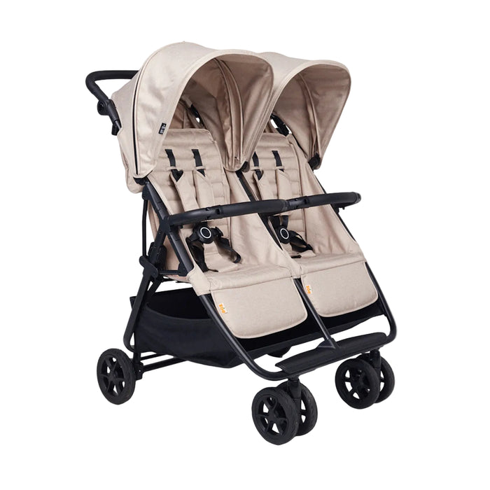 Zoe The Twin V2 Double Stroller, 2025, Sand