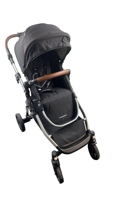 Shop Mockingbird Single to Double 2.0 Stroller, 2023, Black, Silver With Penny Leather, Windowpane at GoodBuy Gear
